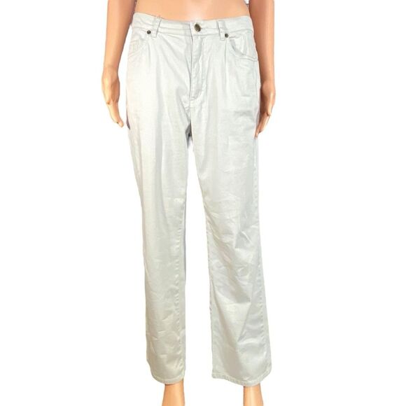 Talbots Petites Beige Pants Women Size 6 Petite Business Casual Stretchy Pockets - Picture 2 of 5